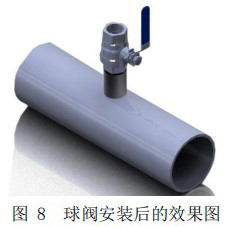 一体型热式气体质量流量计球阀安装图