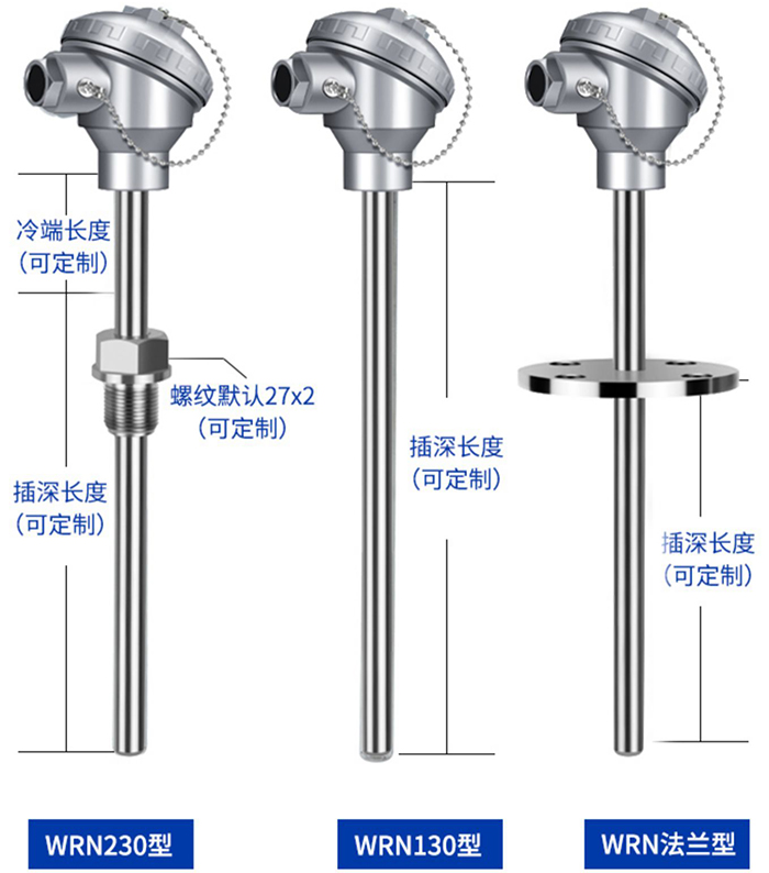 防腐热电偶安装方式分类图