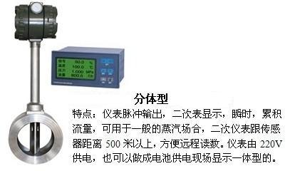 1寸压缩空气流量计分体型产品图