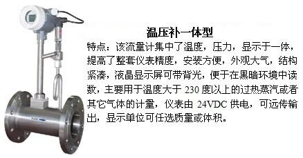 1寸压缩空气流量计温压补一体型产品图
